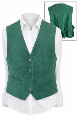 Learsi Vintage Emerald Suede Leather Vest Western Boho Luxe 2X